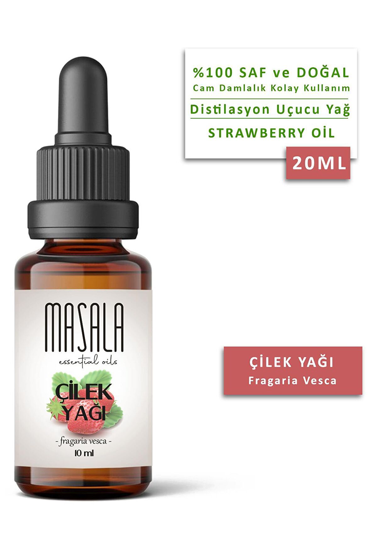 Masala Çilek Yağı 10 ml. (Strawberry Oil)