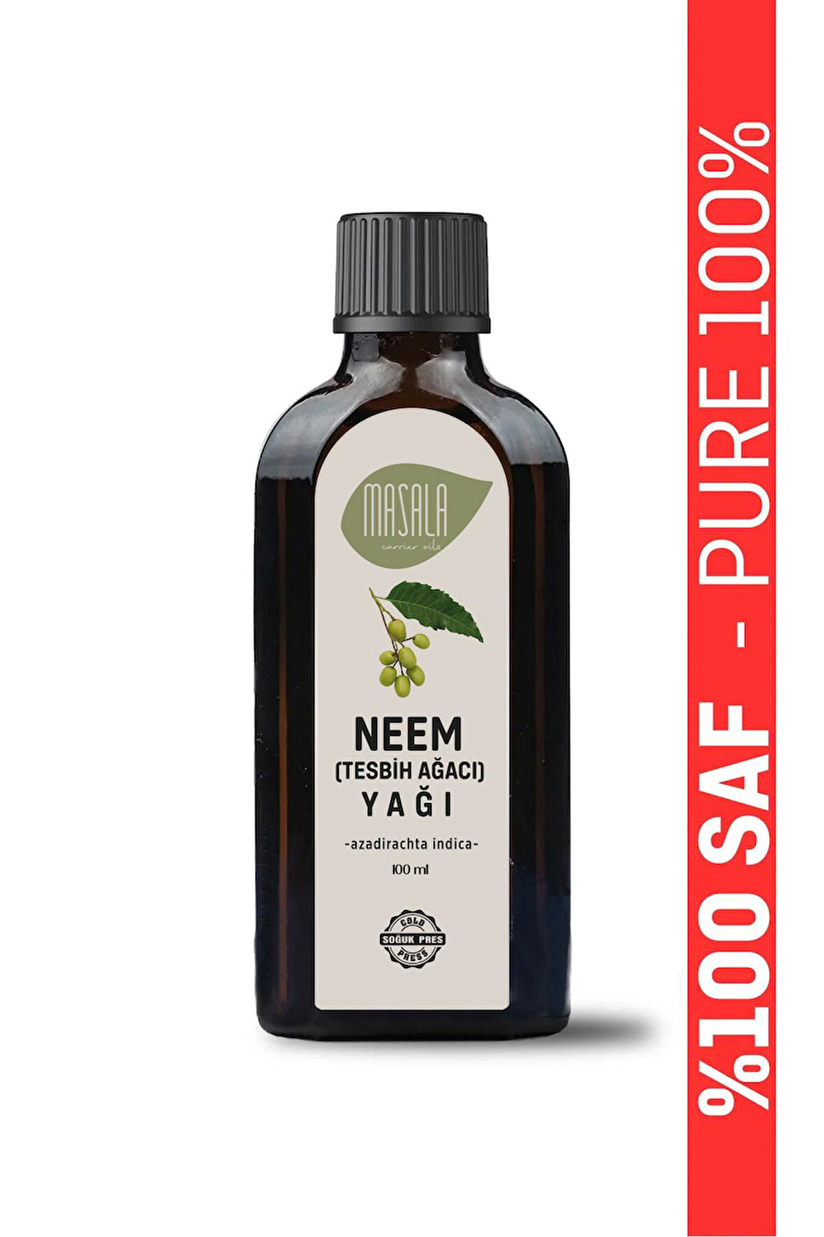Tesbih Ağacı Yağı 100 ml. (Neem Oil)  Soğuk Pres