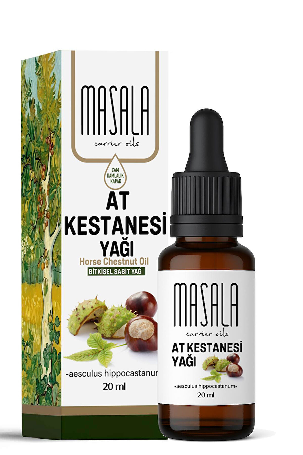 At Kestanesi Yağı 20 ml – %100 Saf ve Doğal – Horse Chestnut Oil