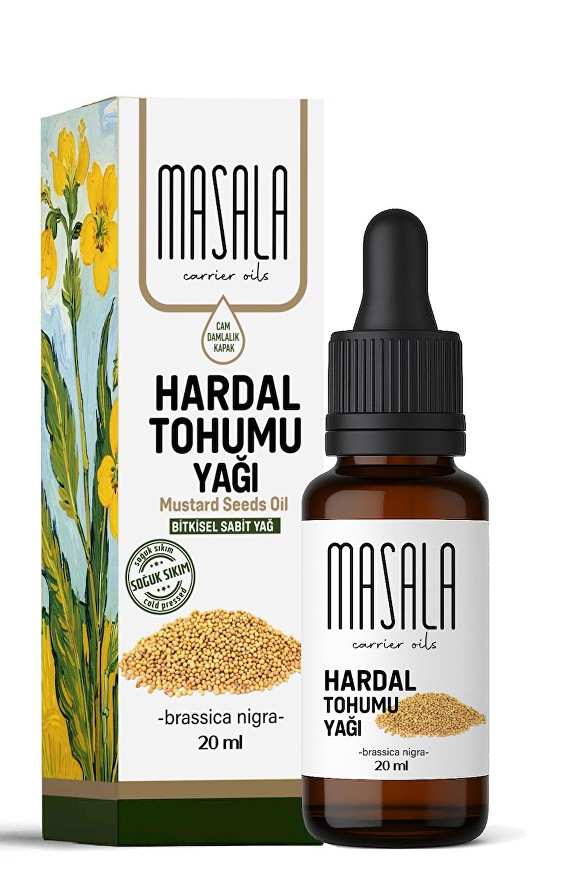 Hardal Tohumu Yağı 20 ml – Soğuk Pres – %100 Saf ve Doğal