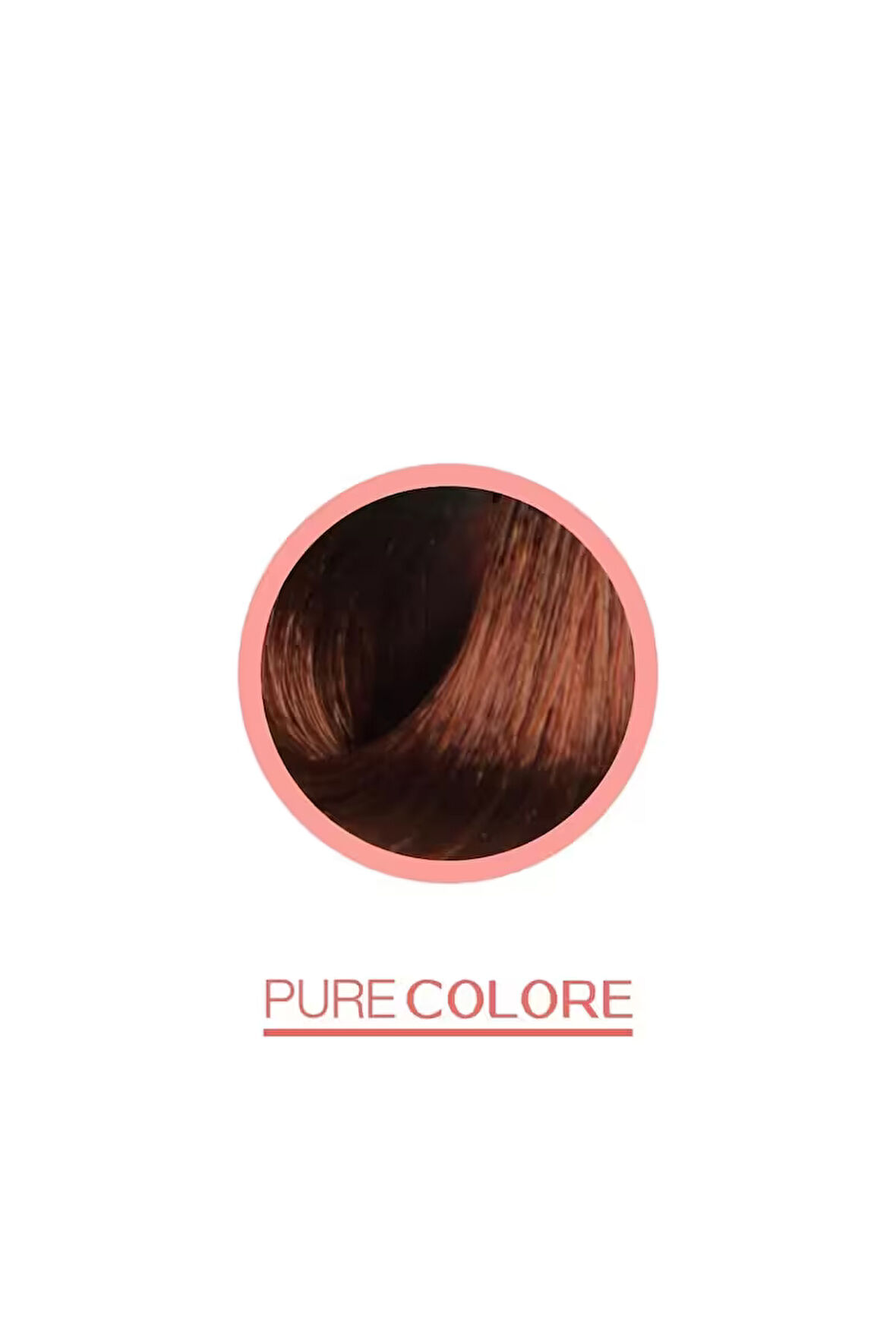 6/4 KOYU BAKIR KUMRAL - PURECOLORE YAĞ BAZLI KREM SAÇ BOYASI 100ml - Düşük Amonyaklı, Kolajen & Keratin İçerikli