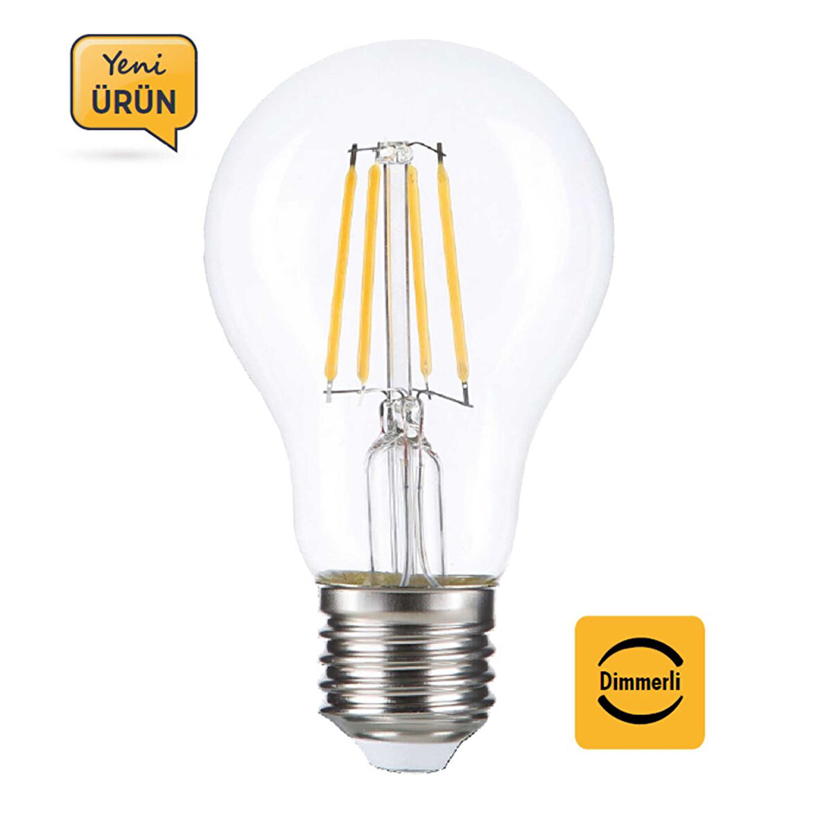 Heka Led Filament Rustik Ampul E27 8W 3000K Gün Işığı ERD-252