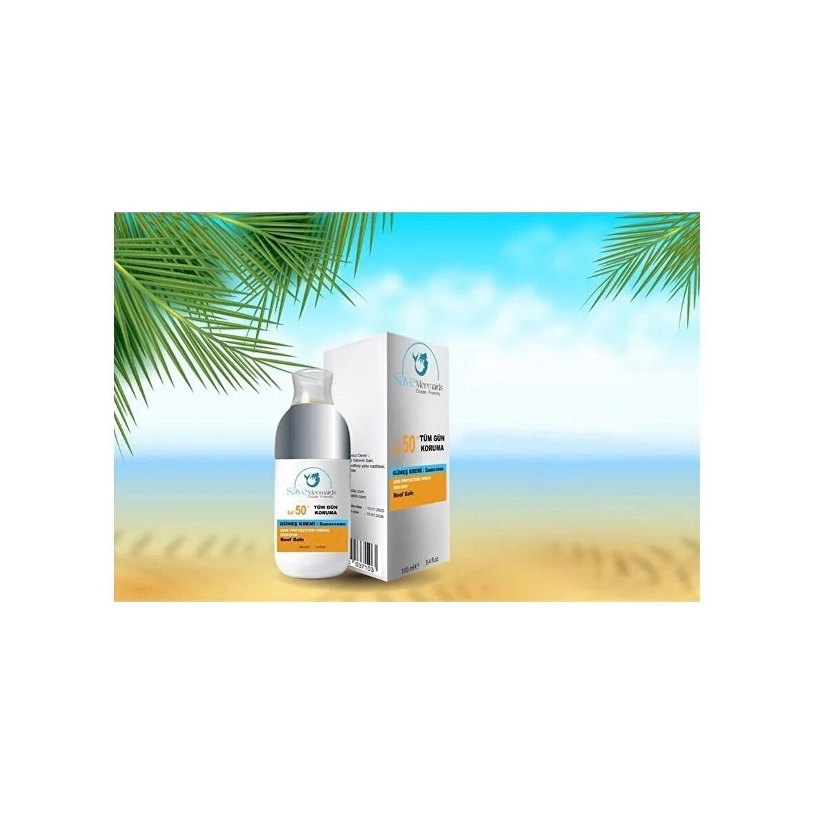 Güneş Kremi Spf 50 Tüm Gün Koruma 50 Faktör Güneş Dostu 100ml