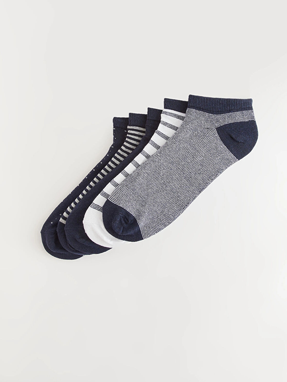 LCW ACCESSORIES Karişik Desenli Erkek Patik Çorap 5'li