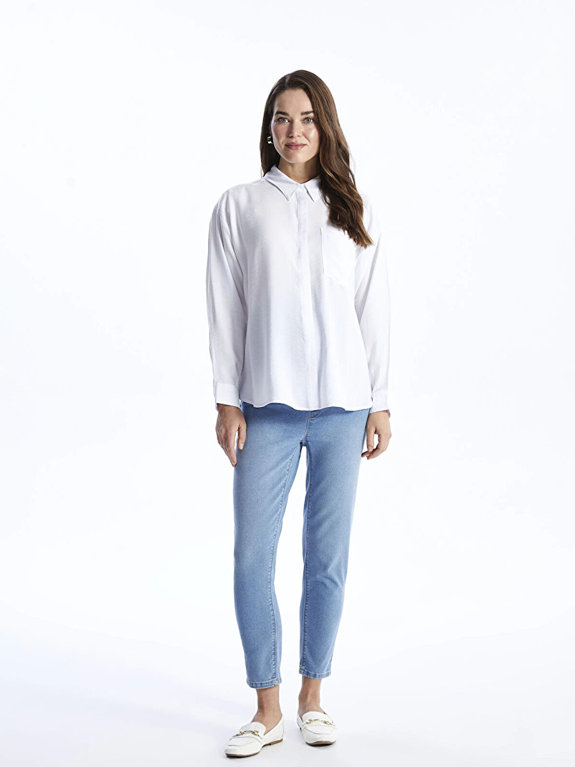 LCWAIKIKI Maternity İNDİGO Karın Panelli Slim Mom Fit Hamile Jean Pantolon