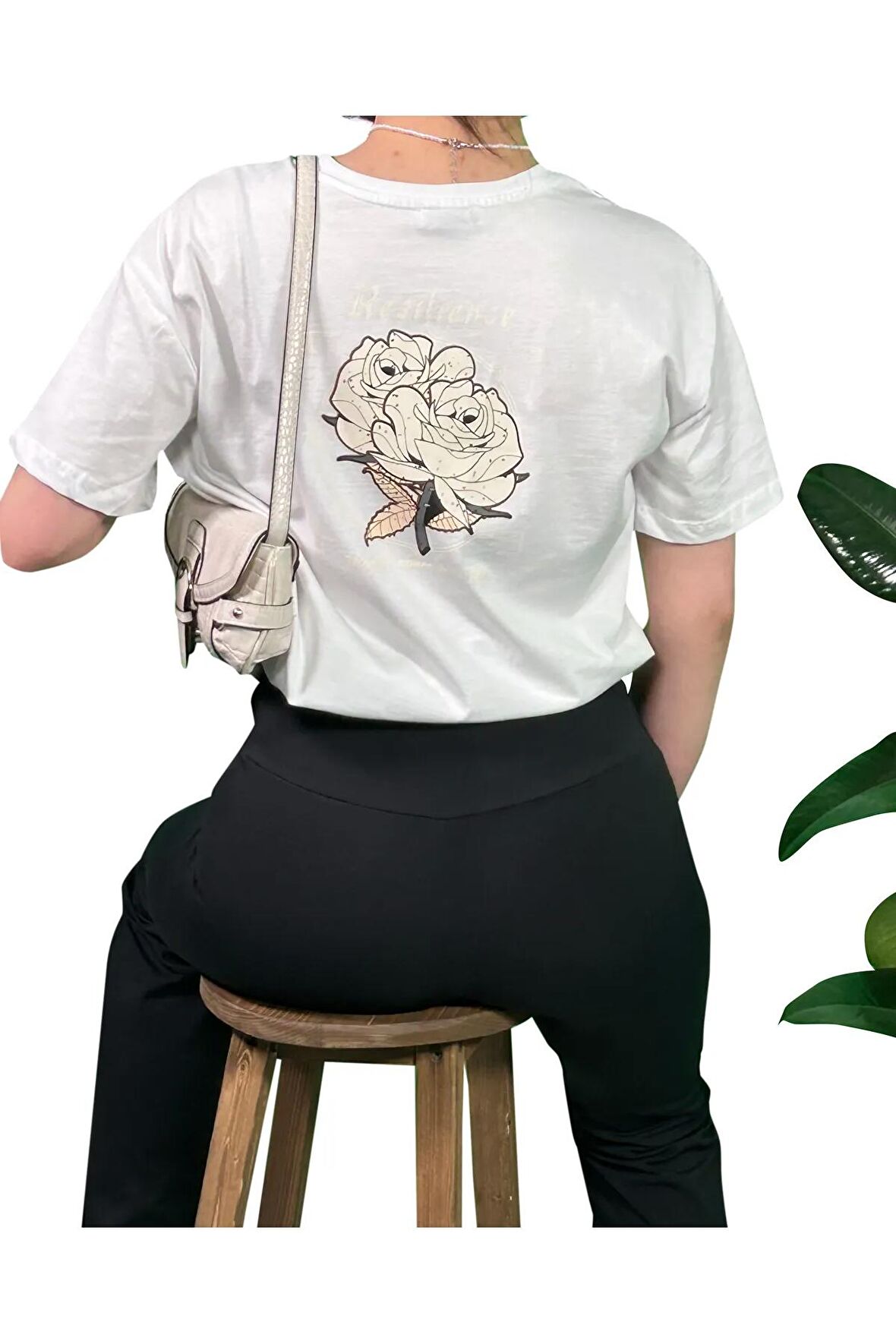 Resilience Sırt Baskılı Unisex Oversize T-Shirt