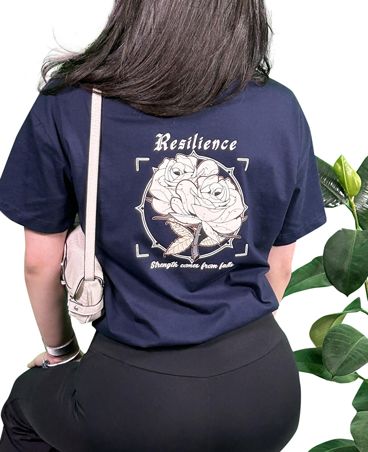 Resilience Sırt Baskılı Unisex Oversize T-Shirt