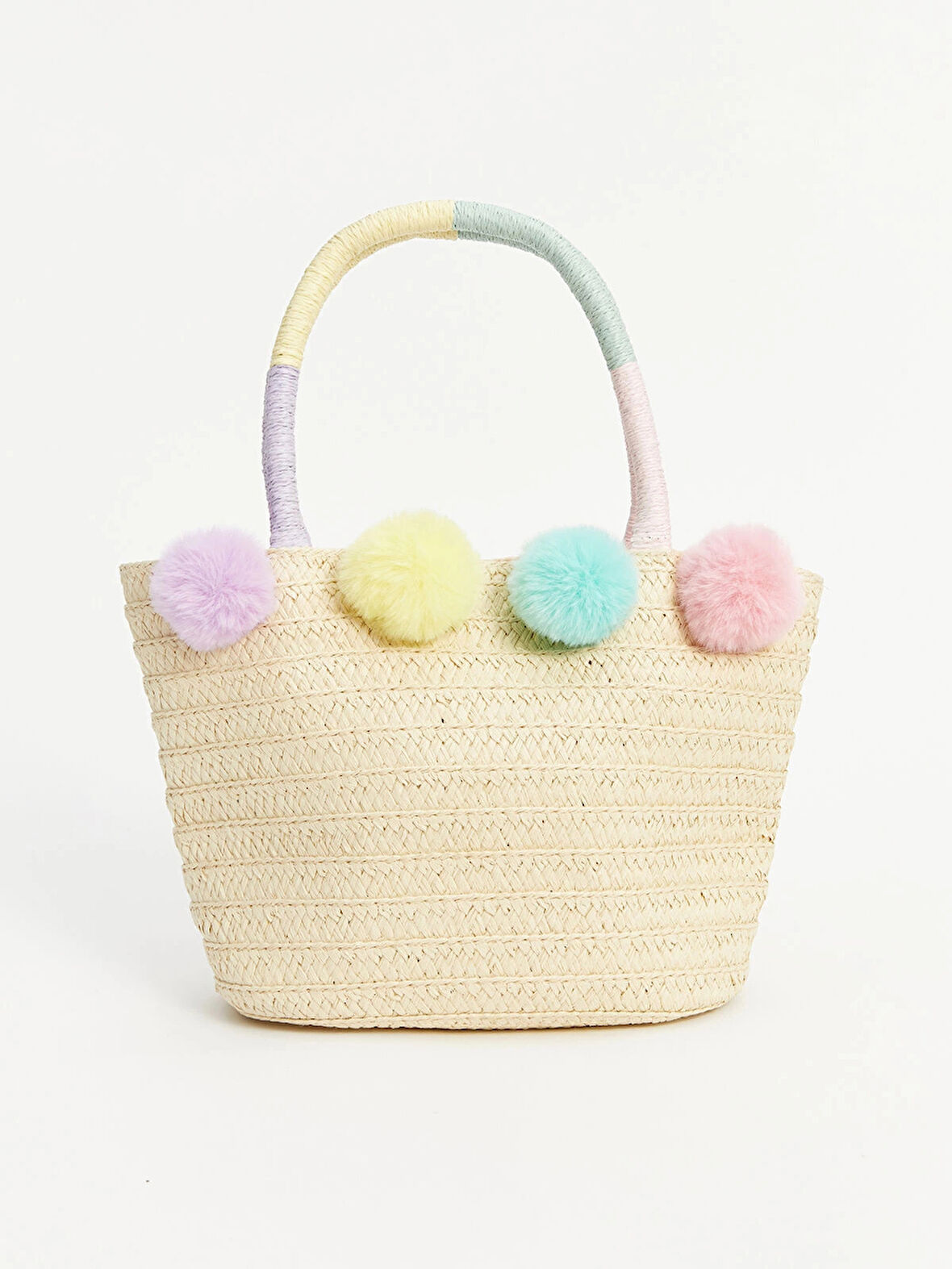 LCW ACCESSORIES BEJ Kız Çocuk Hasır El Çantası