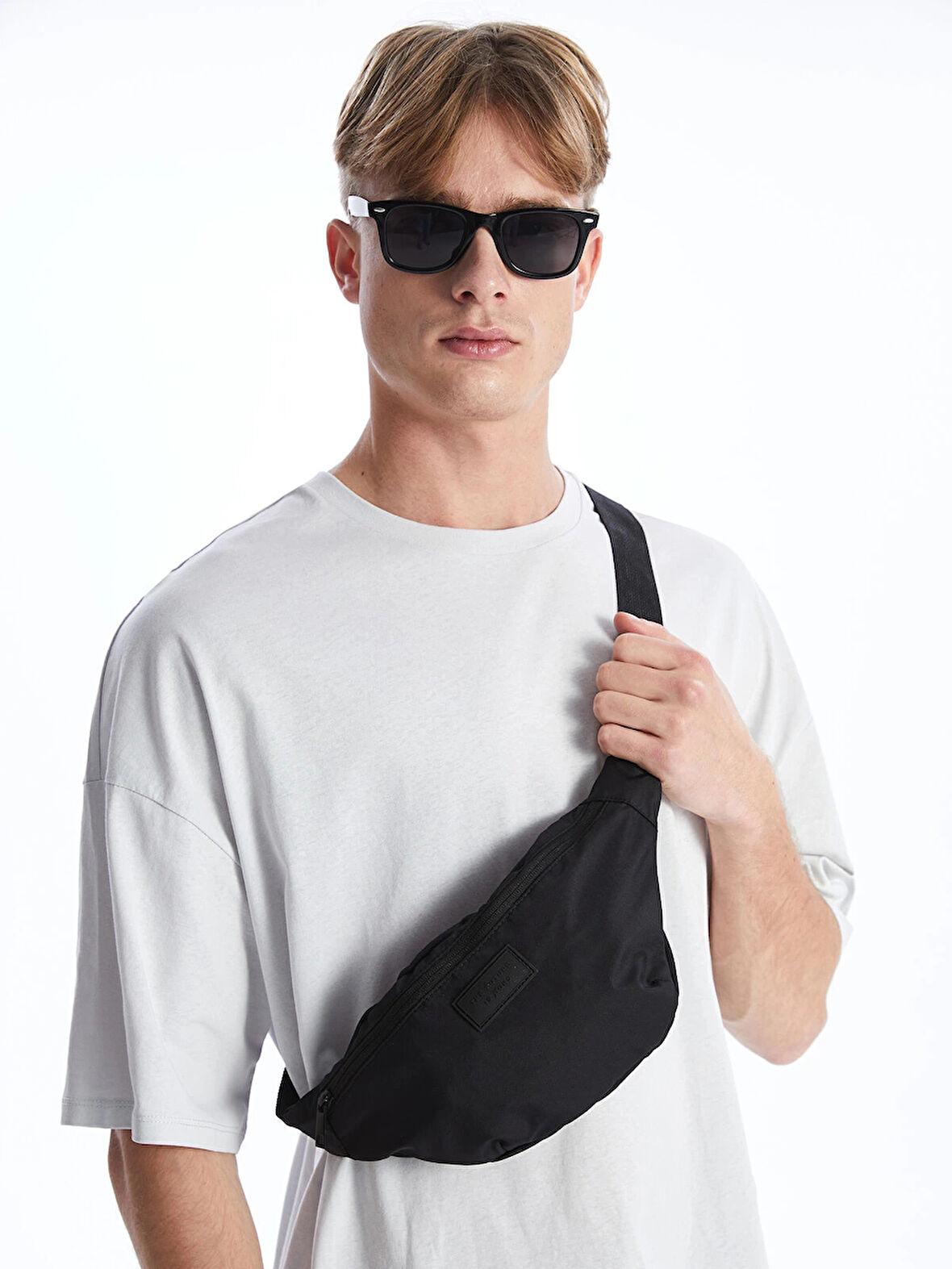 LCW ACCESSORIES SİYAH Fermuarlı Erkek Bel Çantası