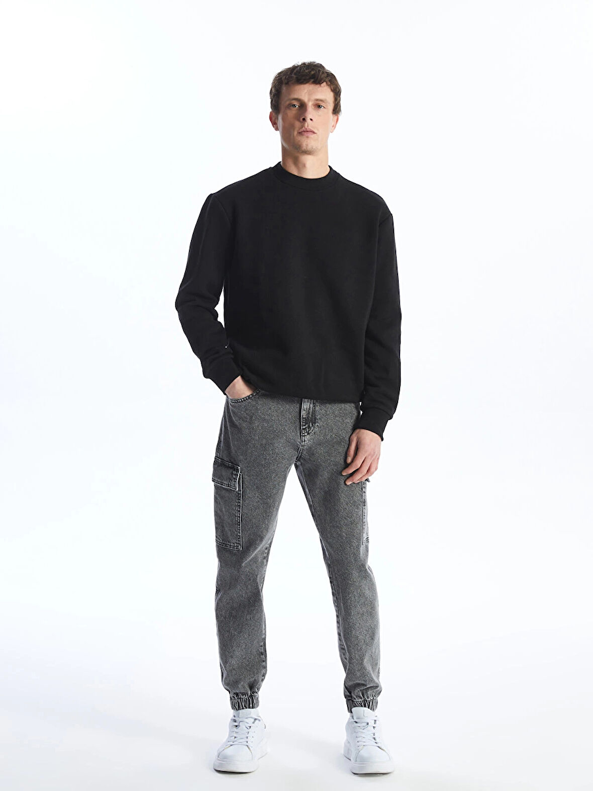 LCW Jeans Antrasit 780 Jogger Erkek Kargo Jean Pantolon