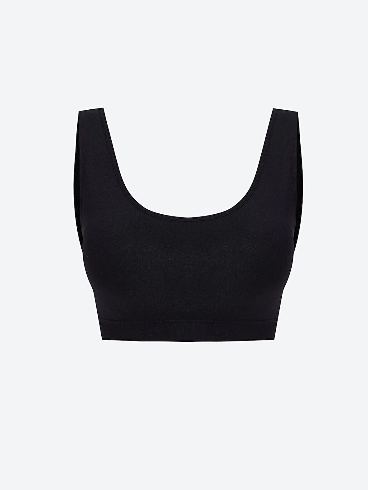 LCW DREAM Siyah Balensiz Dolgusuz Düz Seamless Sporcu Sütyen