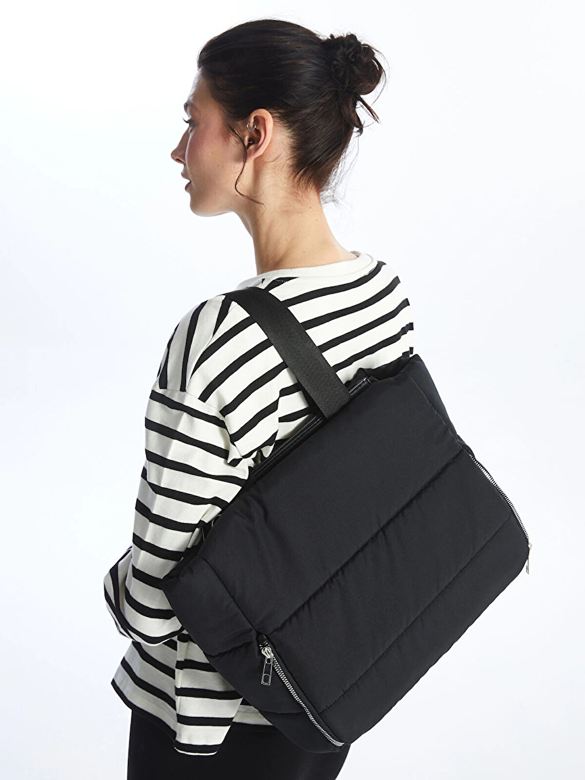 LCW ACCESSORIES SİYAH Ayarlanabilir Askılı Kadın Omuz Çantası