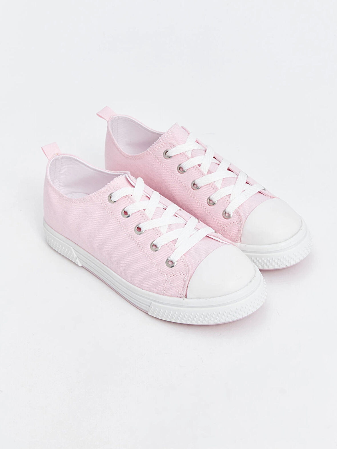 LCW STEPS PEMBE Bağcıklı Kız Çocuk Spor Ayakkabı