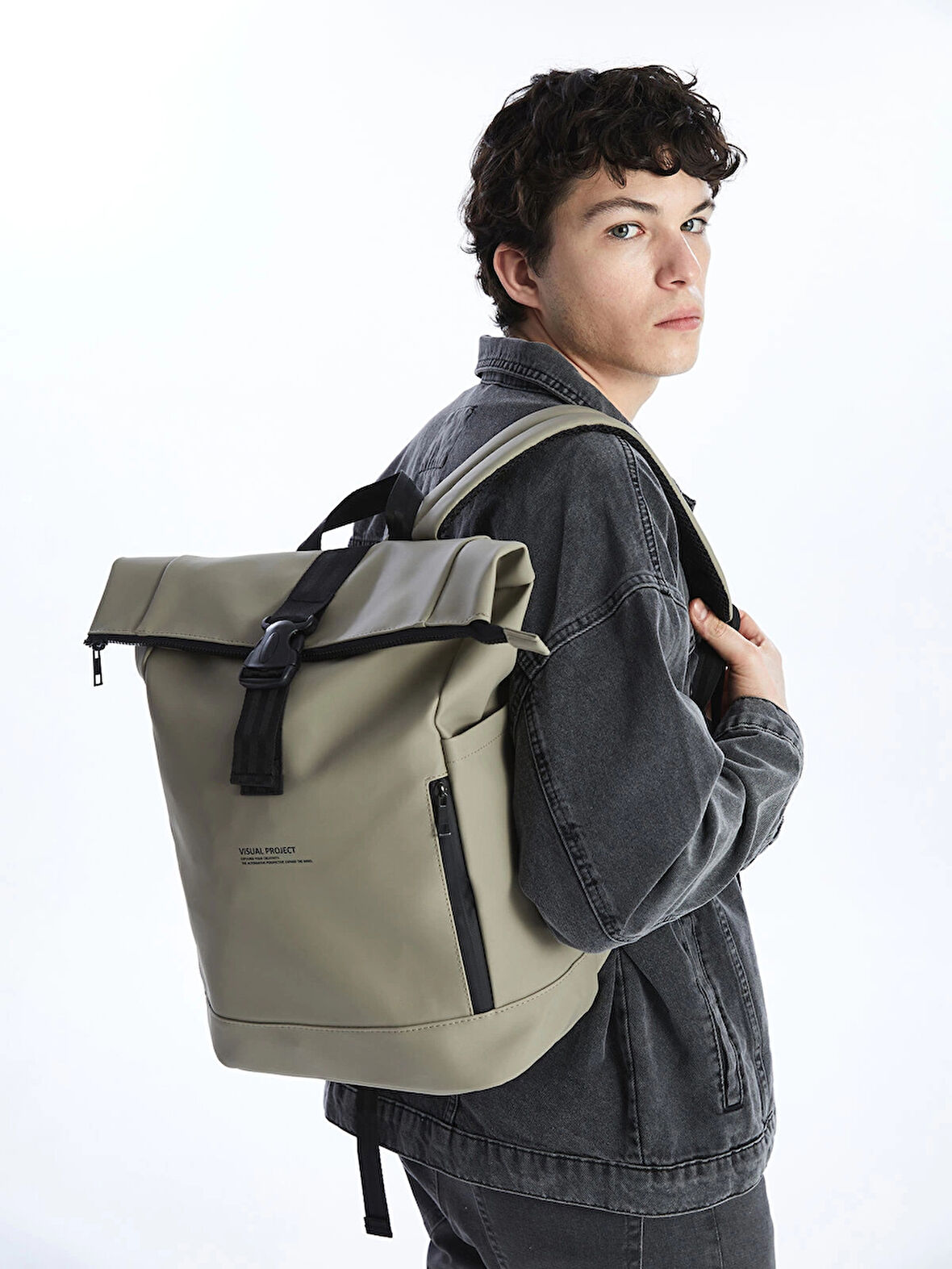 LCW ACCESSORIES BEJ Baskılı Erkek Sırt Çantası