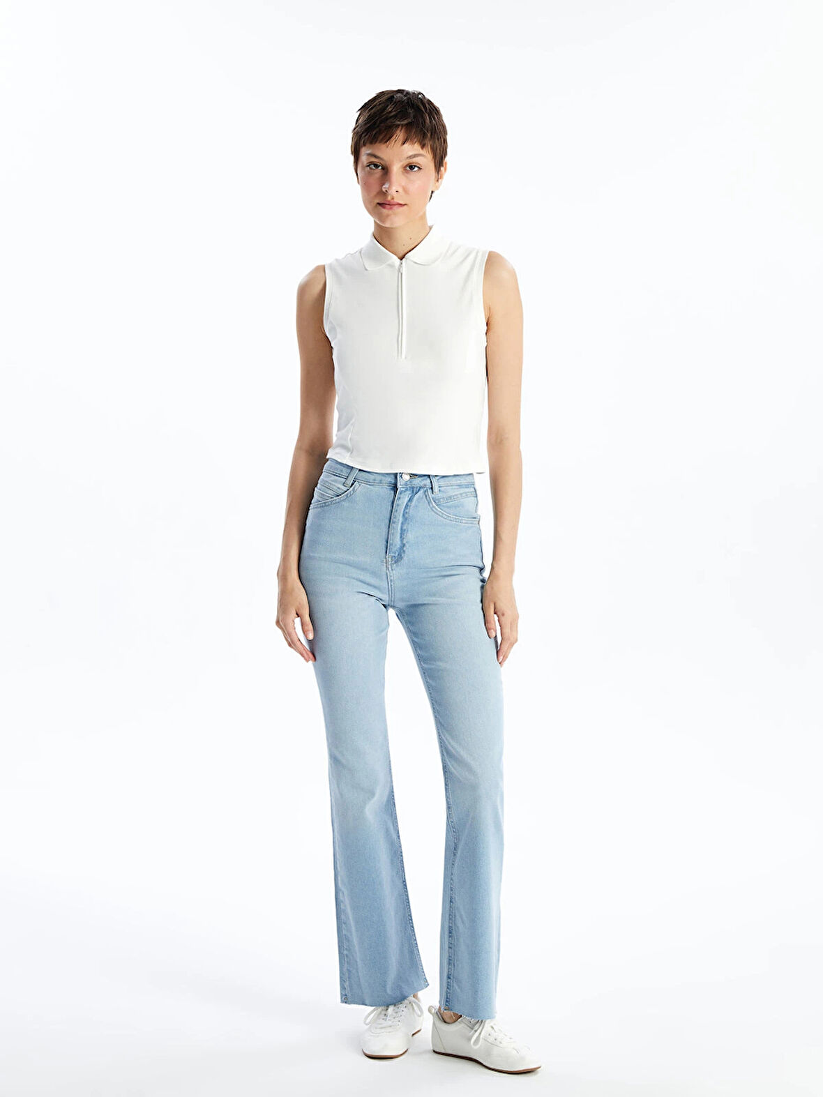 LCW Jeans İNDİGO Mars Flare Kadın Jean Pantolon