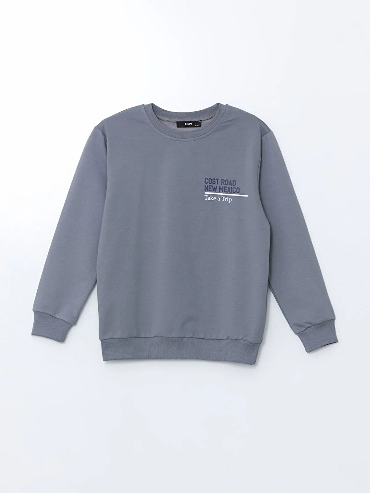 Bisiklet Yaka Baskılı Erkek Çocuk Sweatshirt_W4LQ15Z4-HDE_8684141543798_10-11 Yaş