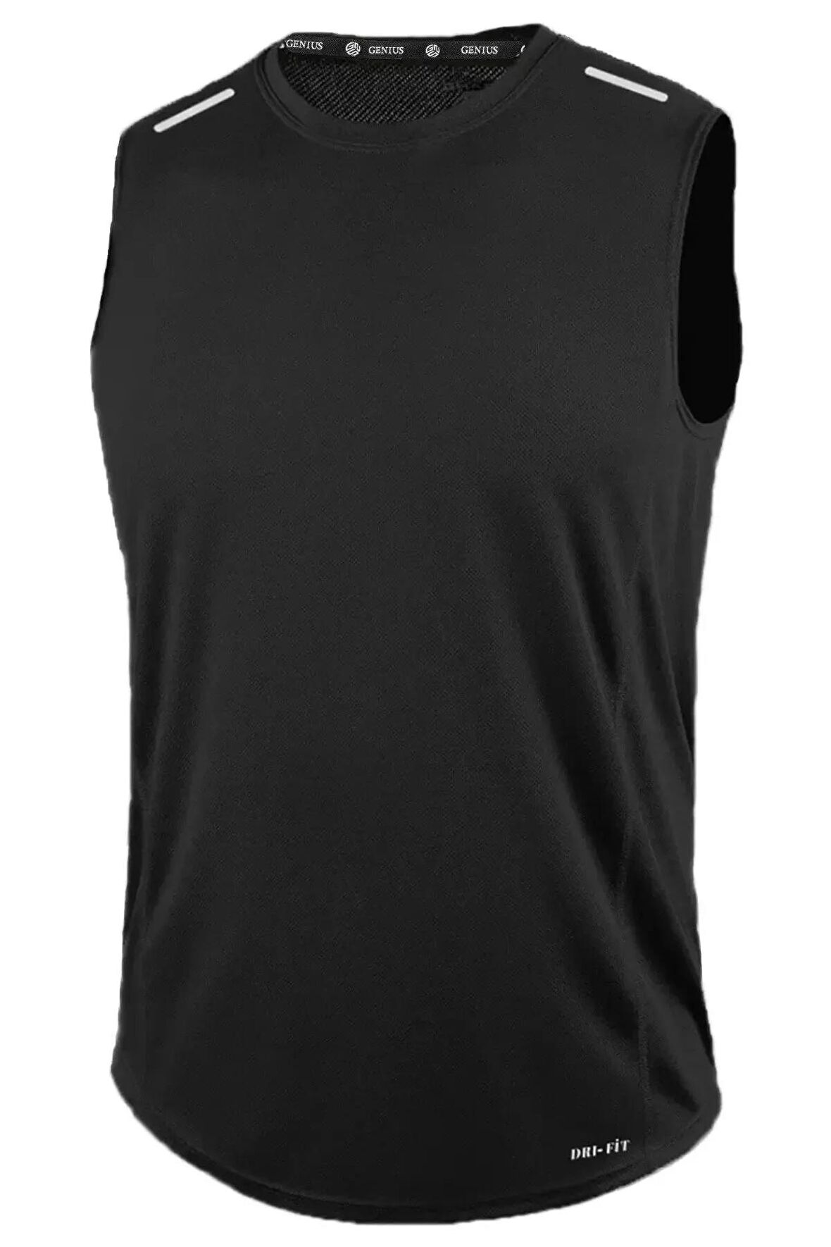 Erkek Nem Emici Hızlı Kuruma Atletik Teknik Performans Sporcu Sıfır Kol T-shirt DRIFIT-SIFIRKOL