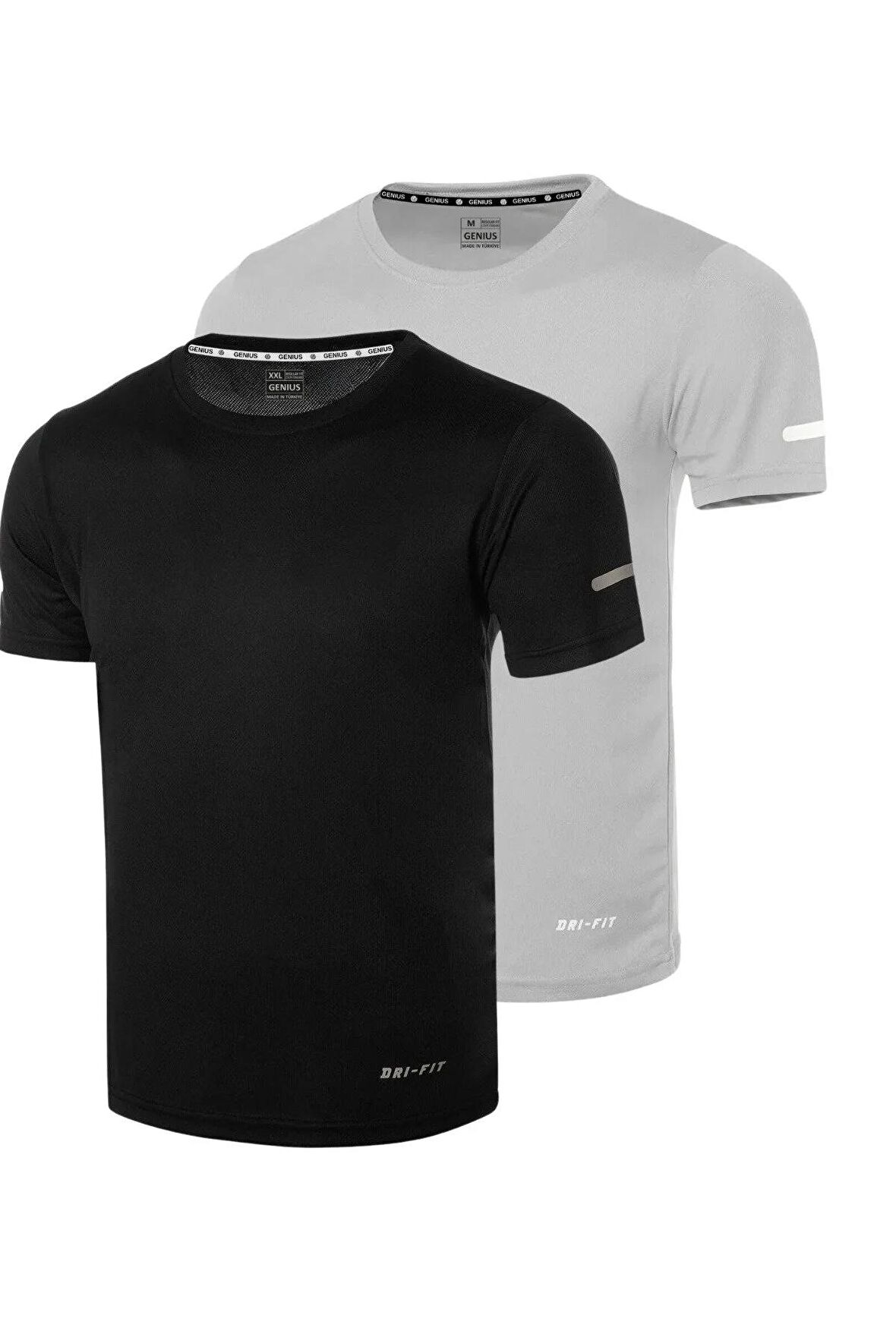 Erkek Nem Emici Hızlı Kuruma Atletik Teknik Performans Spor T-shirt DRIFIT-KISAKOL2