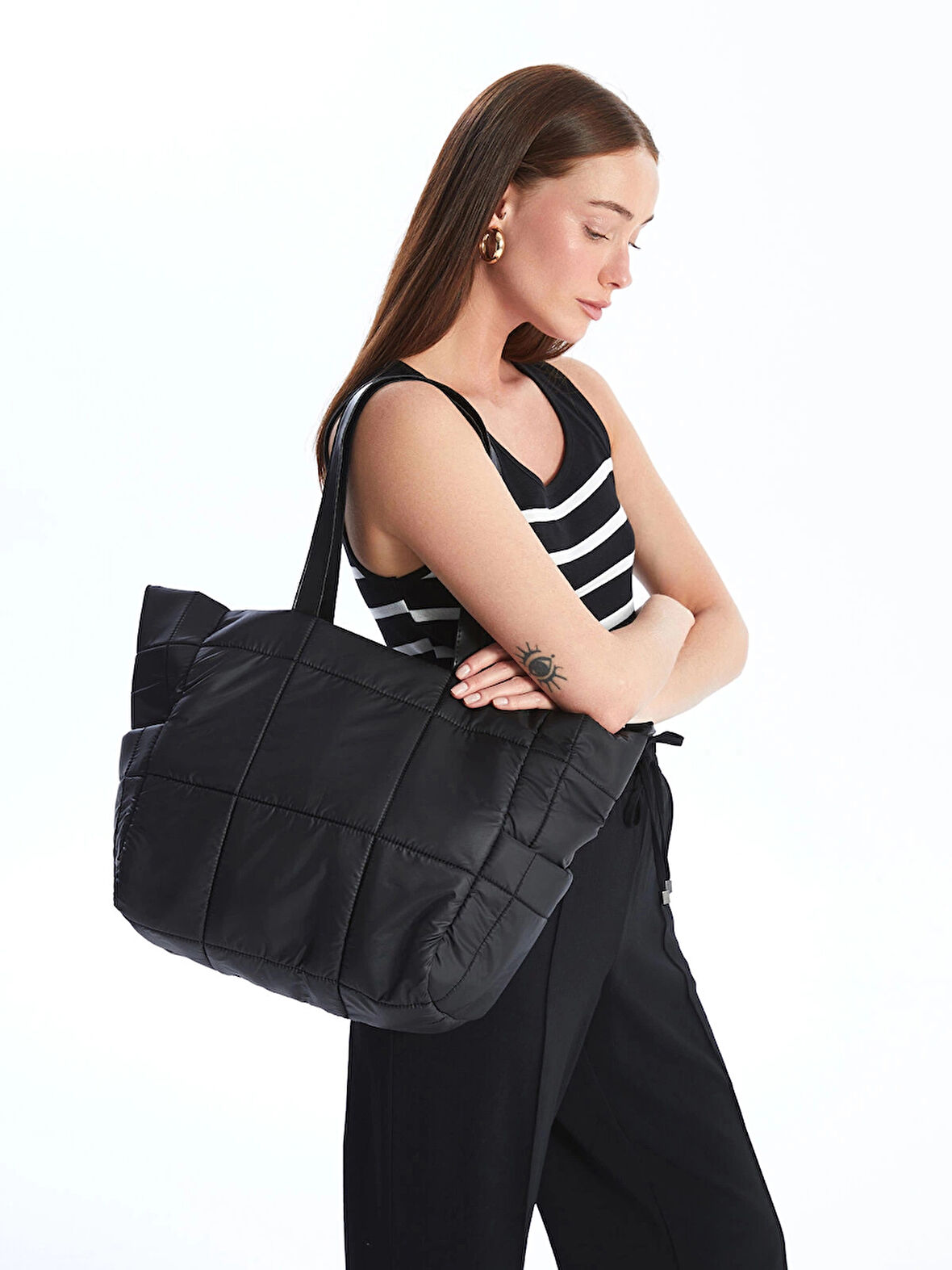 LCW ACCESSORIES SİYAH Çok Bölmeli Kadın Kol Çantası