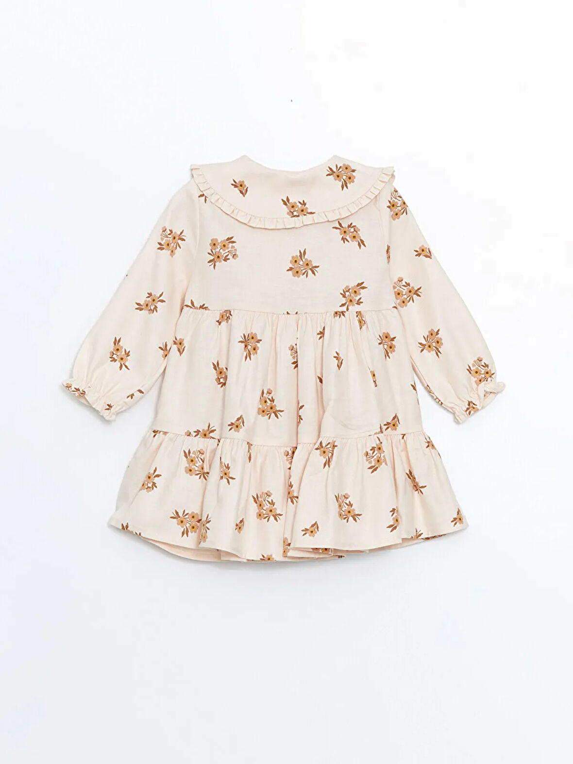 Bebe Yaka Çiçekli Kız Bebek Elbise_W4DC60Z1-LQA86841441613959-12 Ay