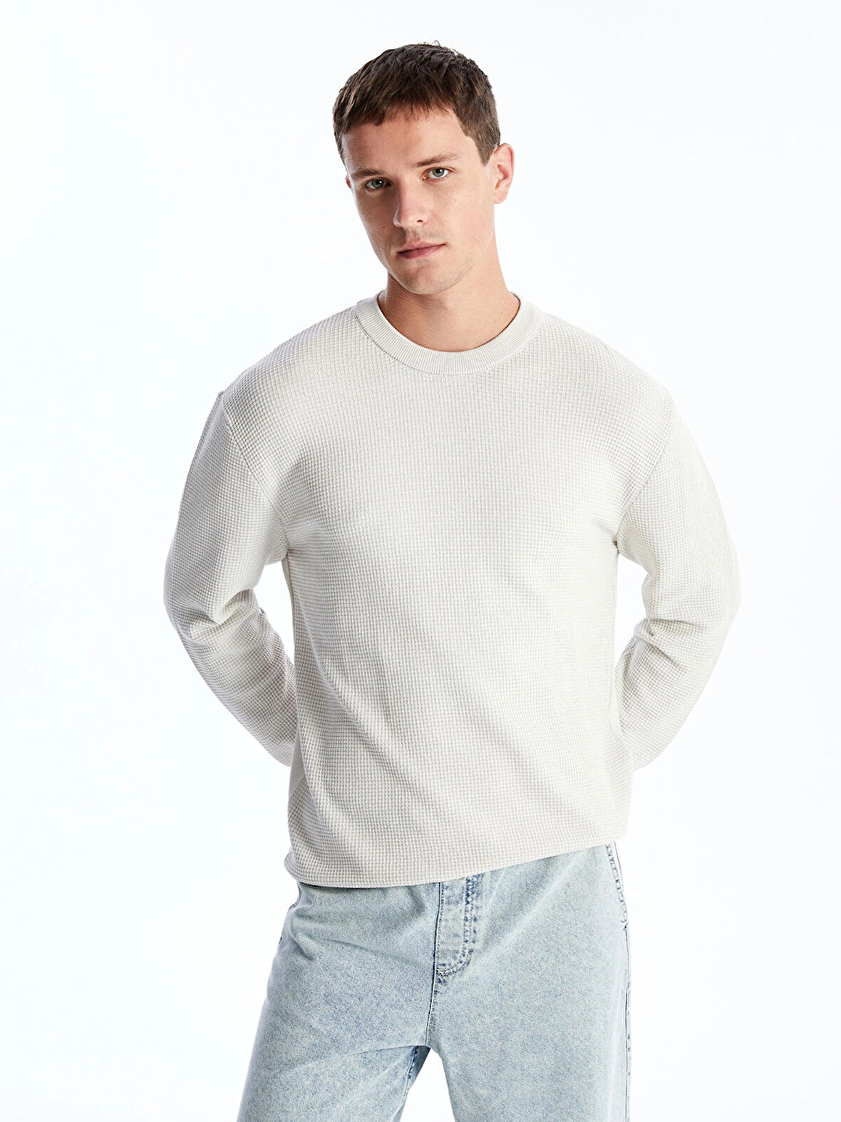 LCW Vision BEJ Bisiklet Yaka Uzun Kollu Erkek Triko Kazak