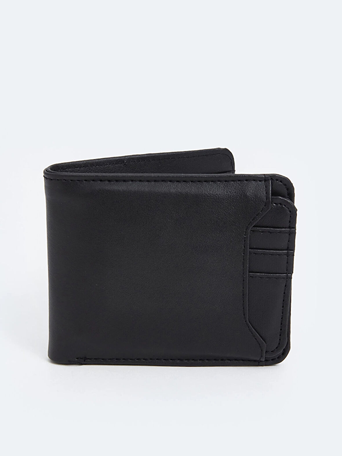 LCW ACCESSORIES SİYAH Deri Görünümlü Erkek Cüzdan ve Kartlık