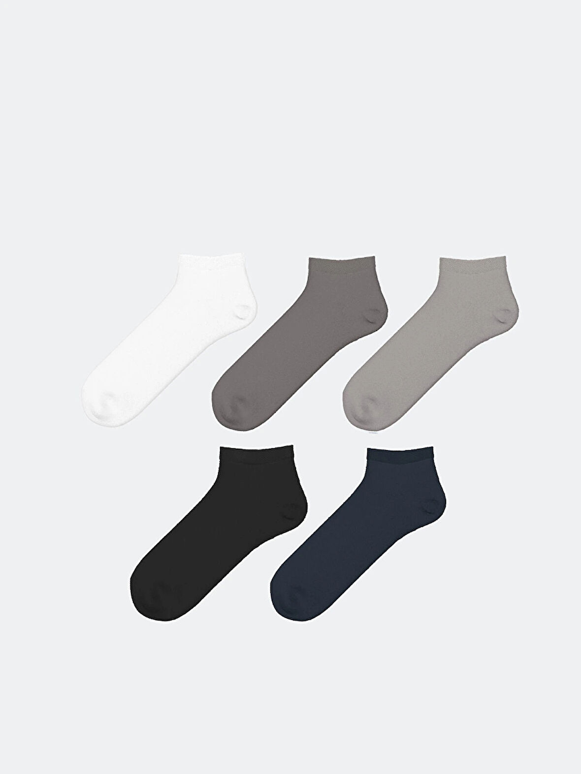 LCW ACCESSORIES Karişik Bambu Erkek Patik Çorap 5'li