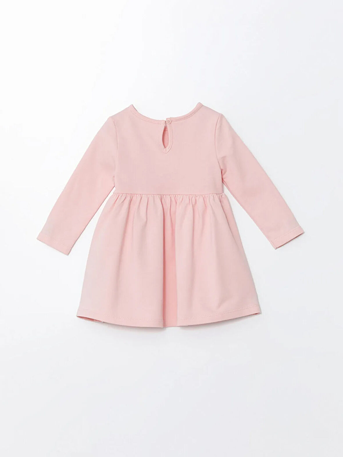 Bisiklet Yaka Uzun Kollu Baskılı Kız Bebek Elbise_W4HF73Z1-L8F86841456013883-4 Yaş
