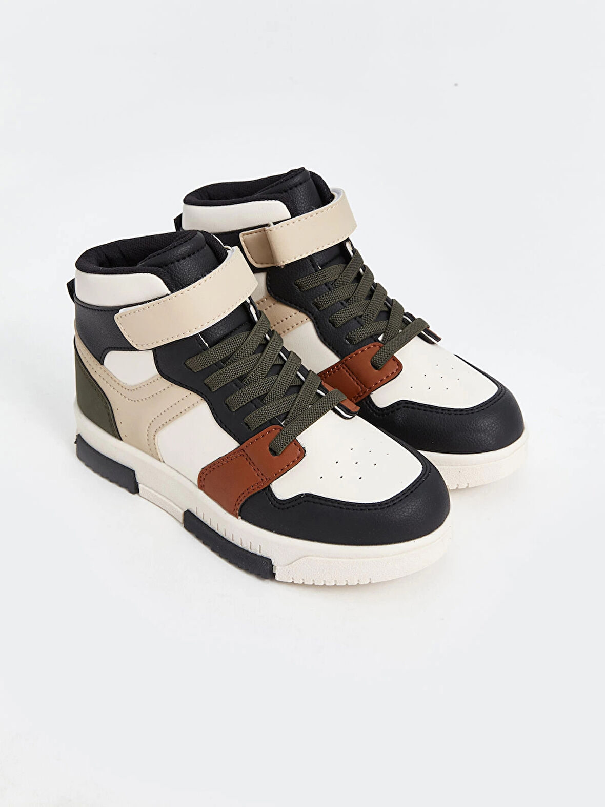 LCW STEPS Haki Renk Bloklu Bilek Boy Erkek Çocuk Spor Ayakkabı