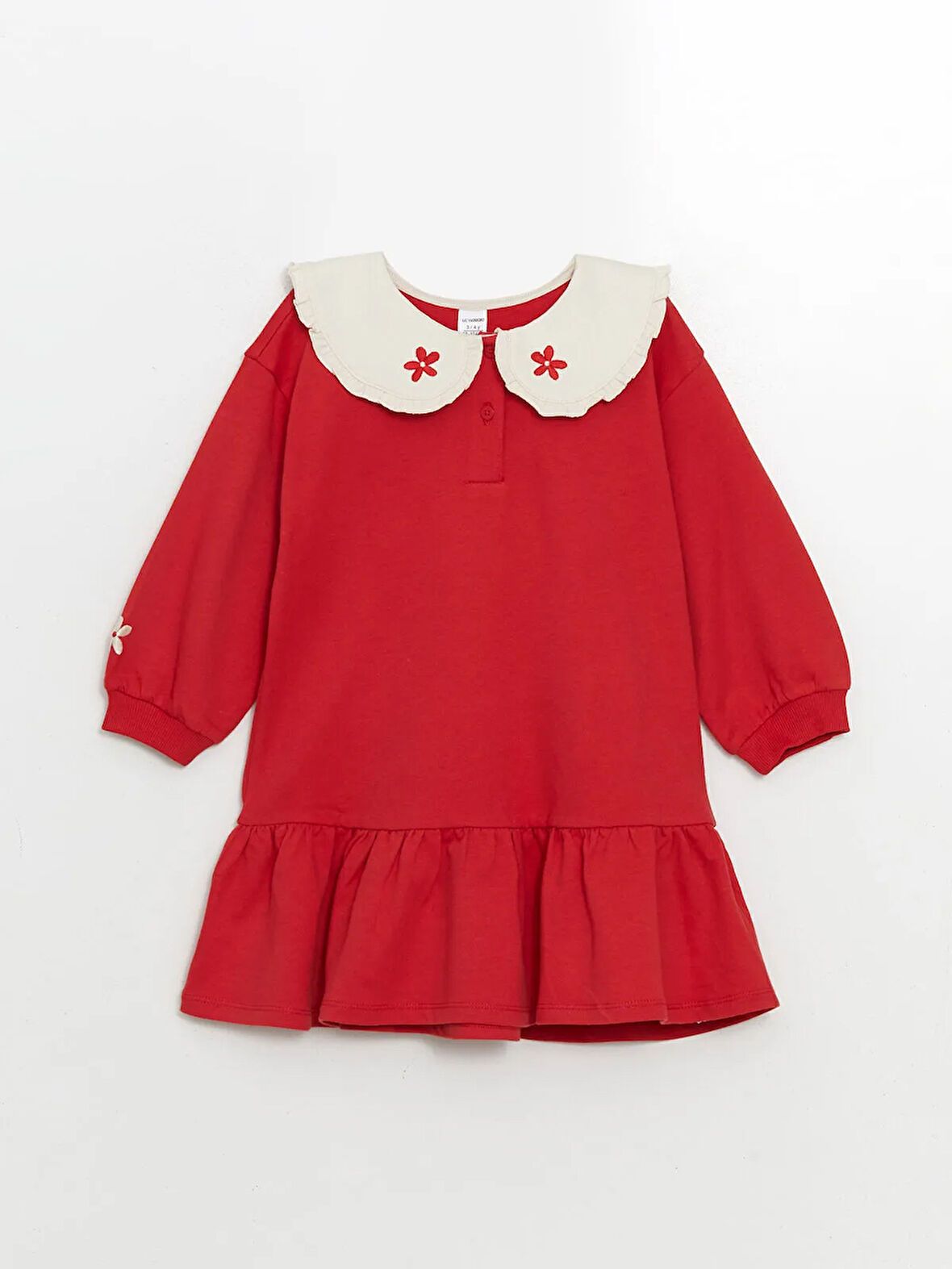 Bebe Yaka Kız Çocuk Elbise_W4HL77Z1-R2386841458969139-12 Ay