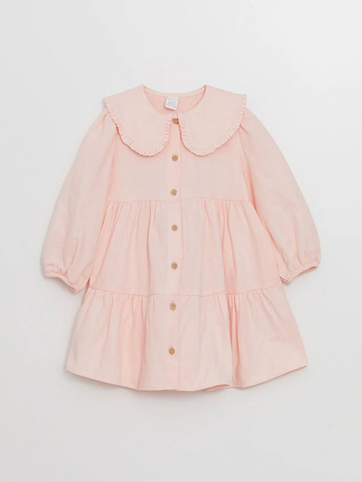 Bebe Yaka Uzun Kollu Kız Bebek Elbise_W4J669Z1-SB586841474752919-12 Ay