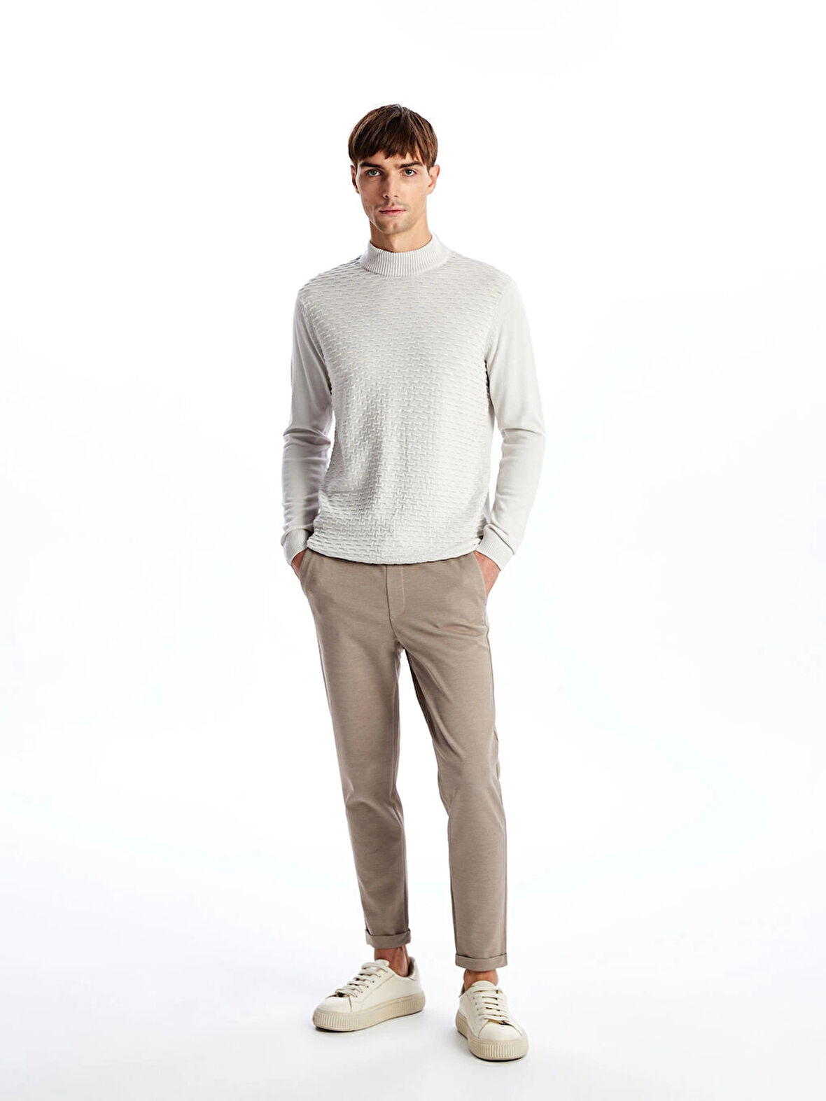 LCW Vision Bej Slim Fit Erkek Pantolon