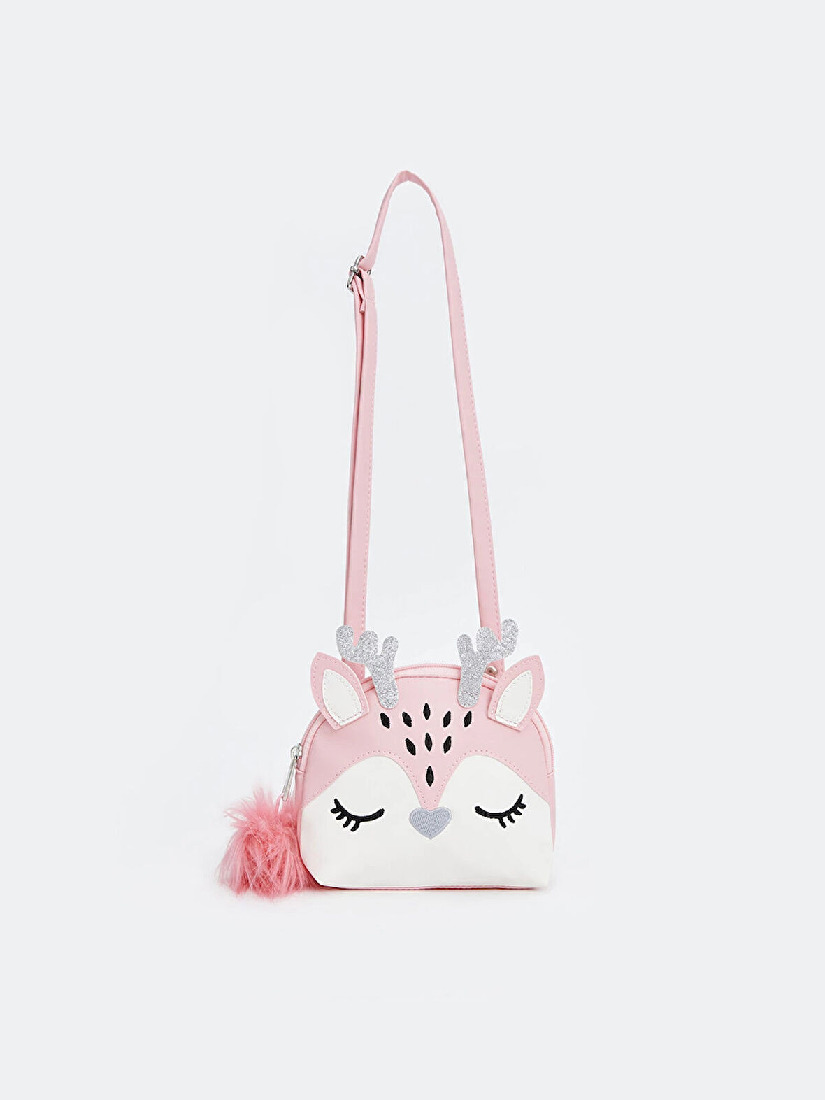 LCW ACCESSORIES PEMBE 3 Boyutlu Kız Çocuk Omuz Çantası