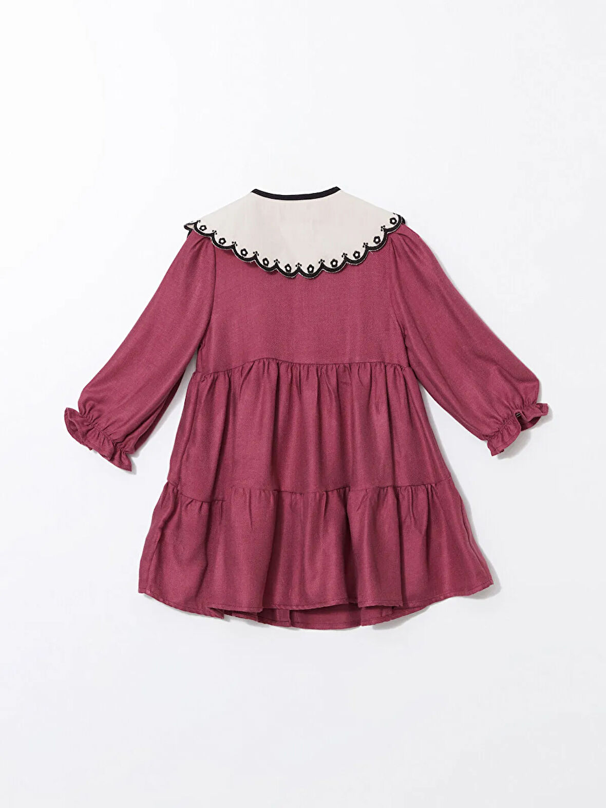 Bebe Yaka Uzun Kollu Kız Bebek Elbise_W4H485Z1-H6E868414788911118-24 Ay
