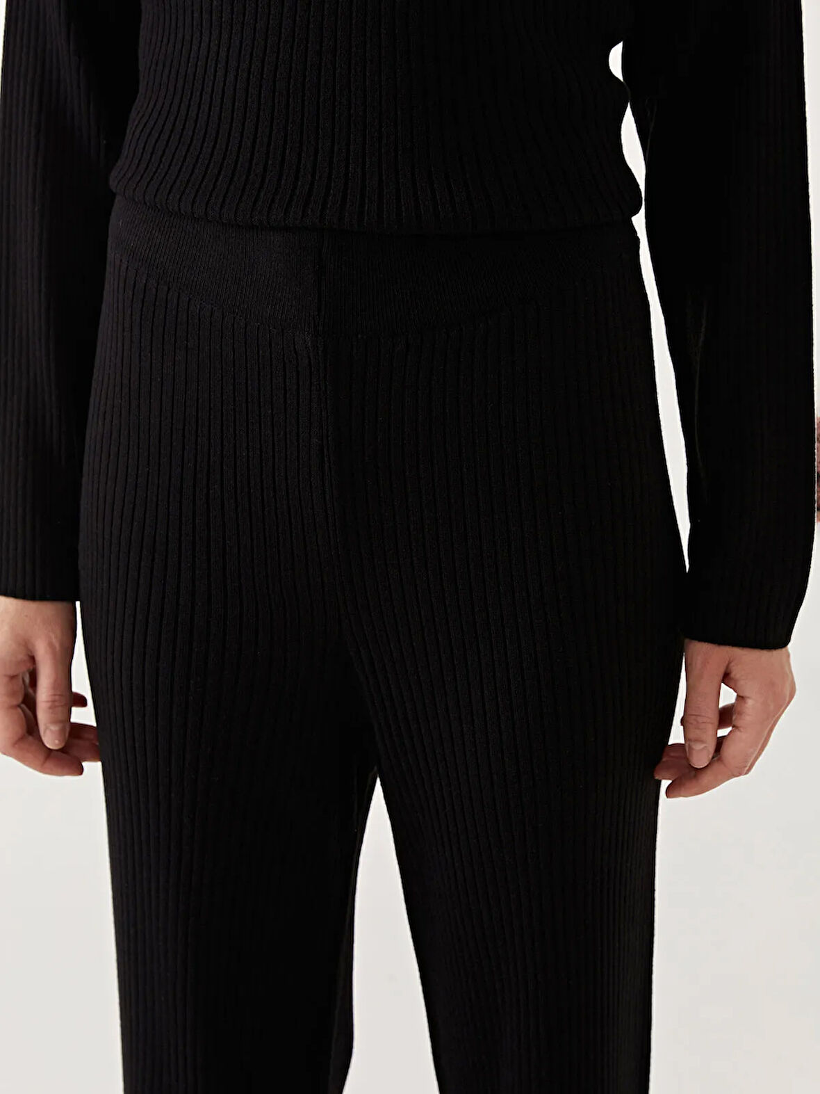 Beli Lastikli Kadın Triko Pantolon_W4IM87Z8-CVL_8684147964627_2XL