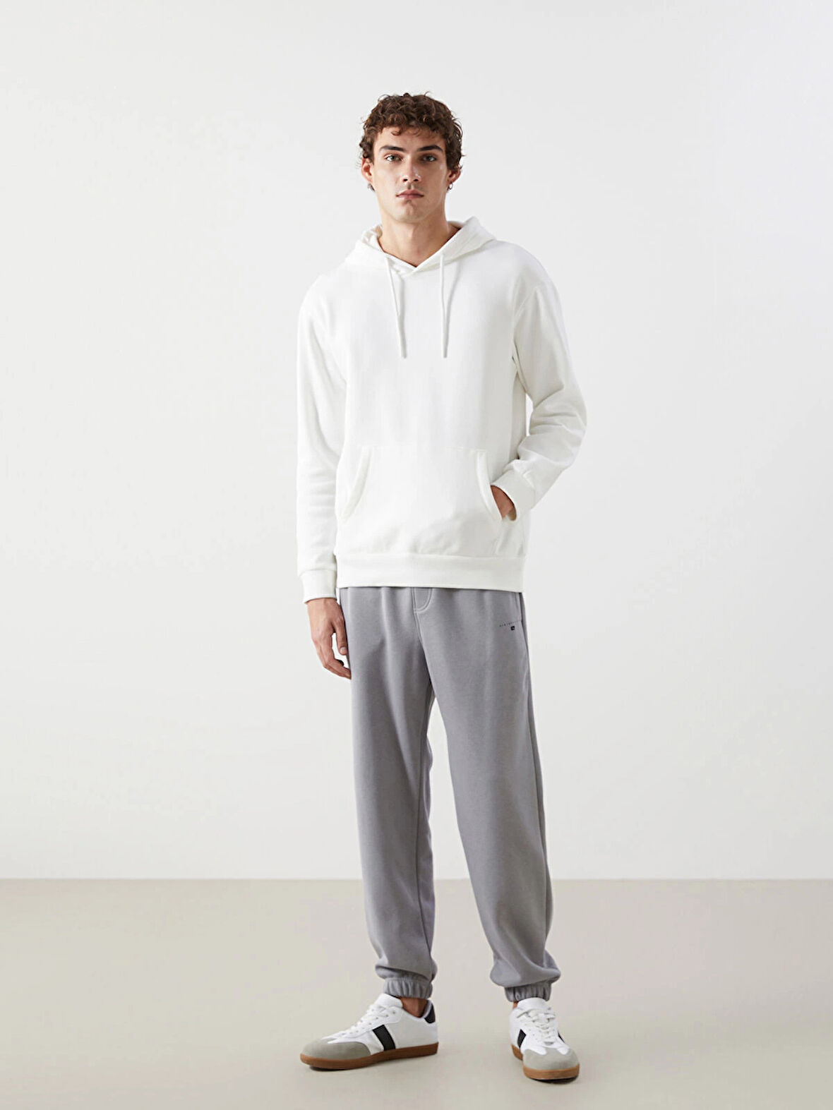 XSIDE Gri Rahat Kalıp Erkek Kalın Jogger Eşofman Altı
