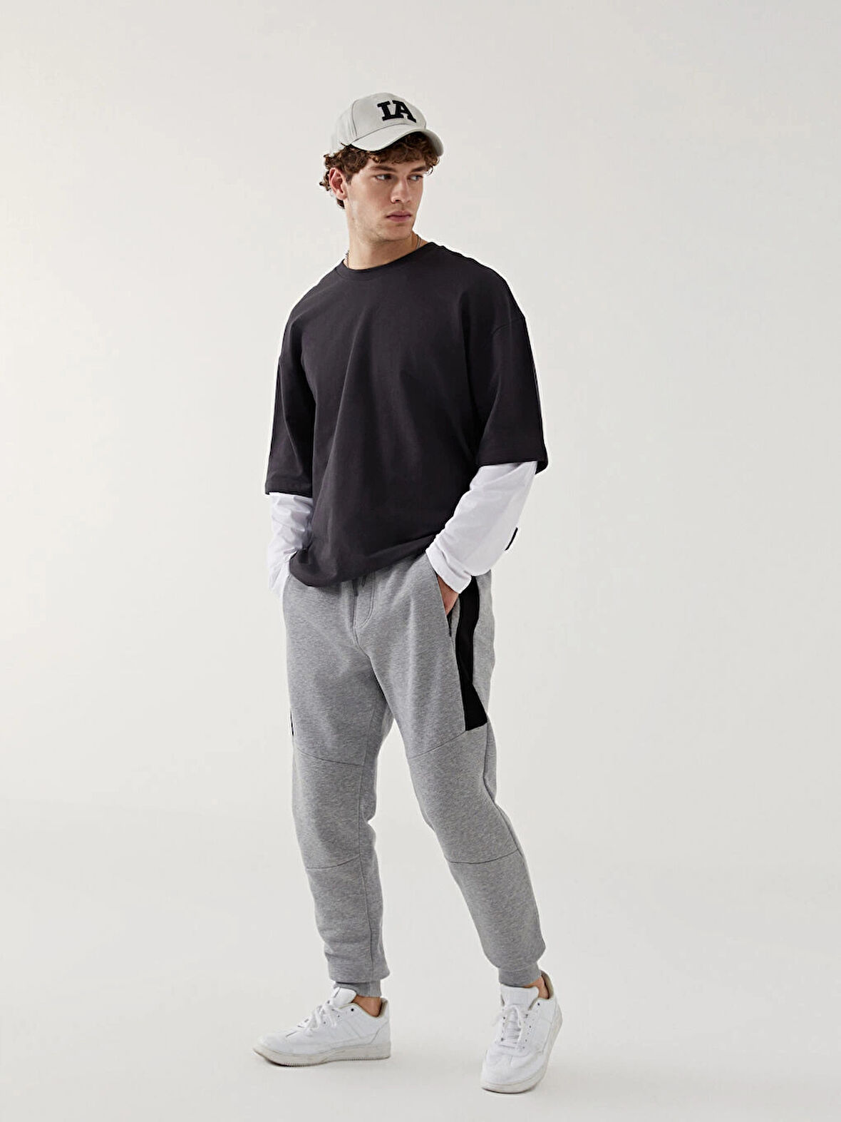 LCW Casual Gri Standart Kalıp Erkek Kalın Jogger Eşofman Altı