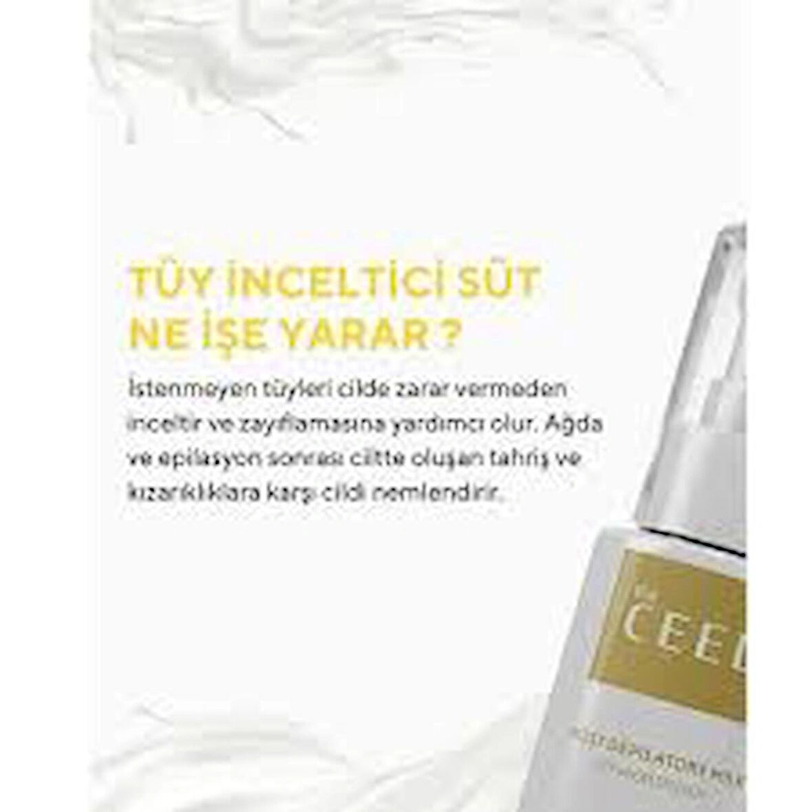 The Ceel Tüy İnceltici ve Nemlendirici Süt Isırgan Otu & Hyaluronik Asit Özlü 60 ml