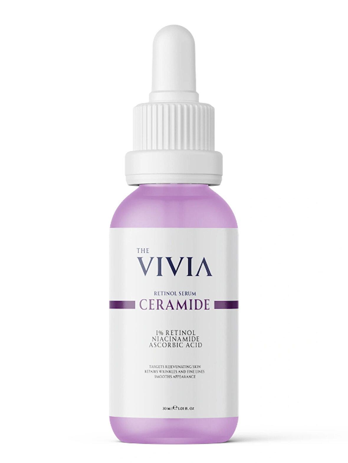 The Vivia Kırışıklık, İnce Çizgi Ve Yaşlanma Karşıtı Retinol Serum Askorbik Asit, Retinol, Seramid 30 ml