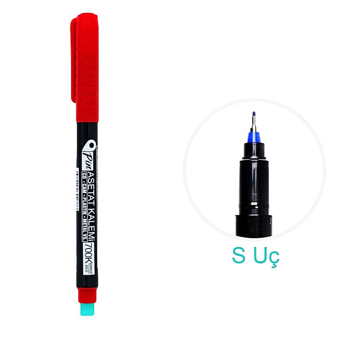 Pin 700 Asetat Kalemi S Uç