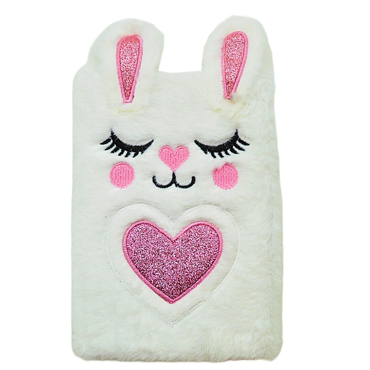 Gen-Of Kalpli Tavşanlar Peluş Hatıra Ve Not Defteri A5 Çizgili 80 Yaprak (PD101)