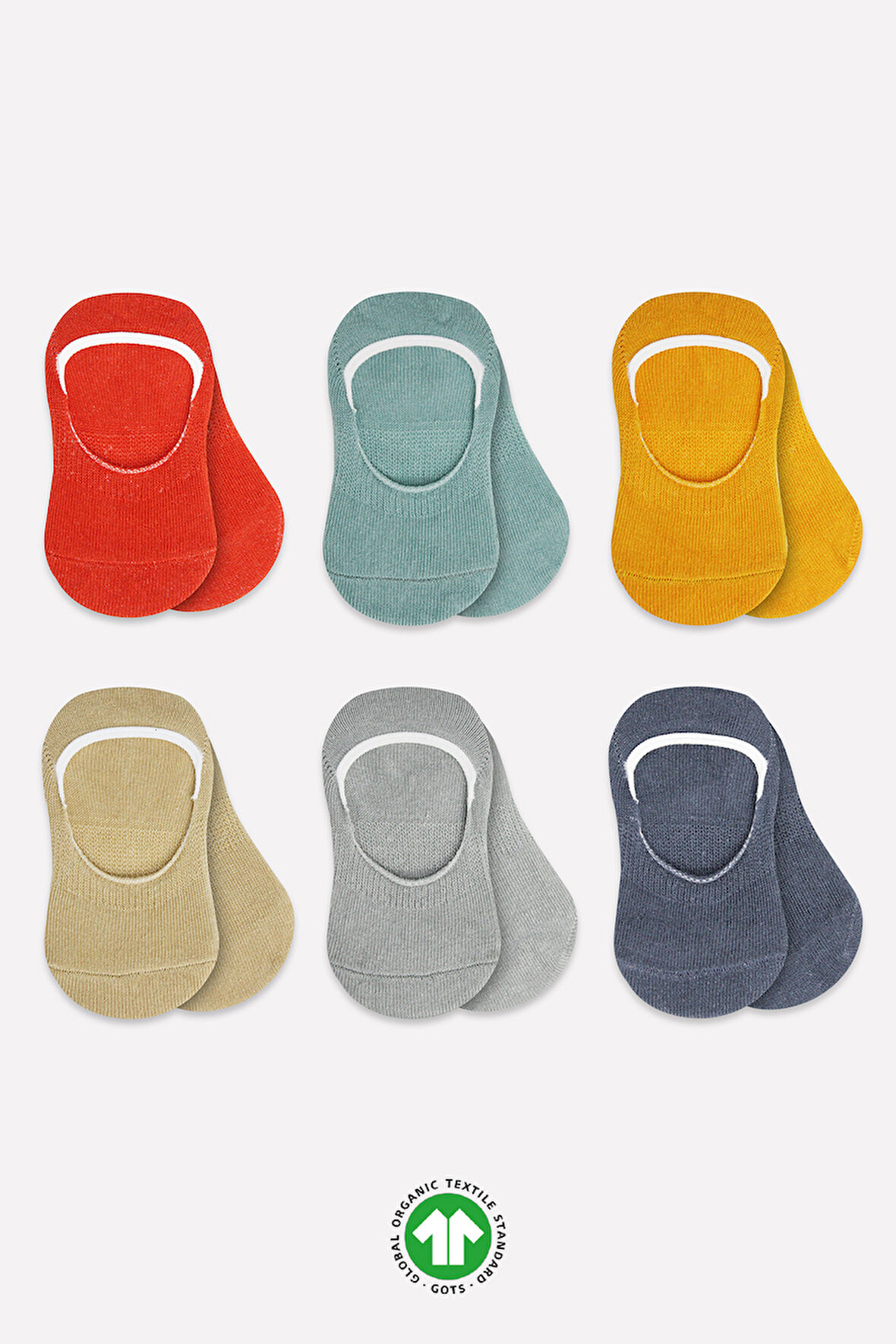 Bistyle 6Lı Mix Babet Çorap 30101 Kiremit