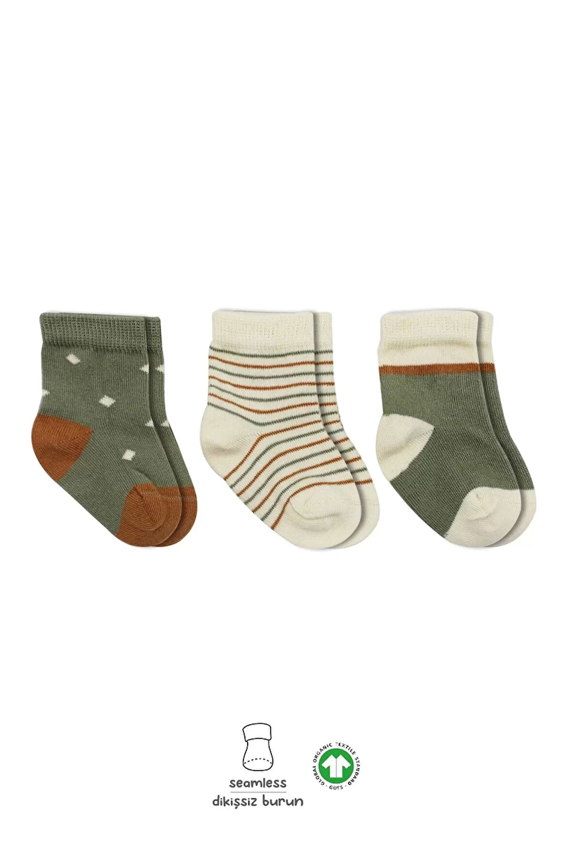 3'lü Penye Kız Soket Çorap Bs10112 Nil