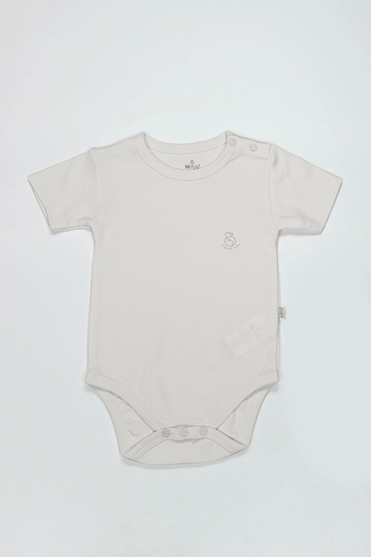 Bistyle Organik Natural Basic Style Yarım Kol Body Bs17103 Ekru