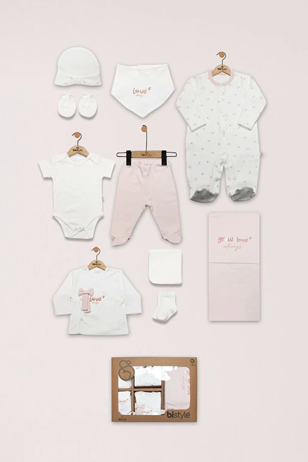 Bistyle Grow İn Love 10'lu Hastane Çıkışı 11101 Pembe Ekru