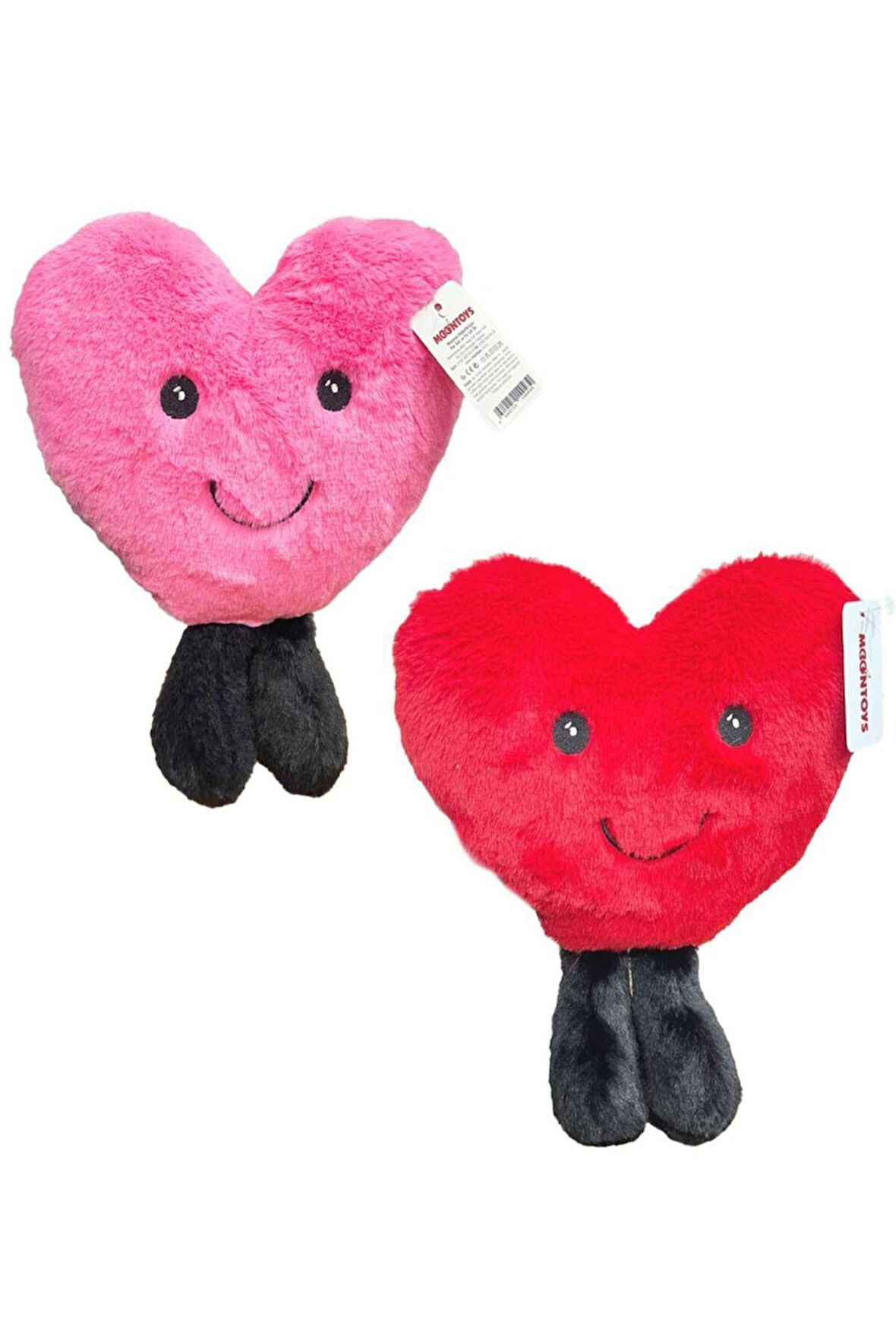 Seçtim Aldım Pelüş Yastık Ayaklı Gülen Kalp 30 Cm