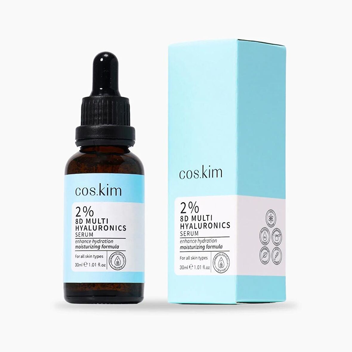 8 Çeşit Hyaluronik  Içeren Nemlendirici Cilt Bakım Serumu | 2% 8d Multi Hyaluronics Serum 30 Ml