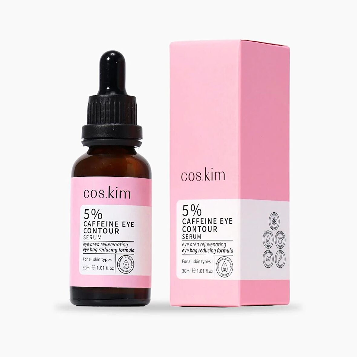 %5 Kafeinli Morluk Giderici Ve Aydınlatıcı Göz Çevresi Serumu | 5% Caffeine Eye Contour Serum 30ml