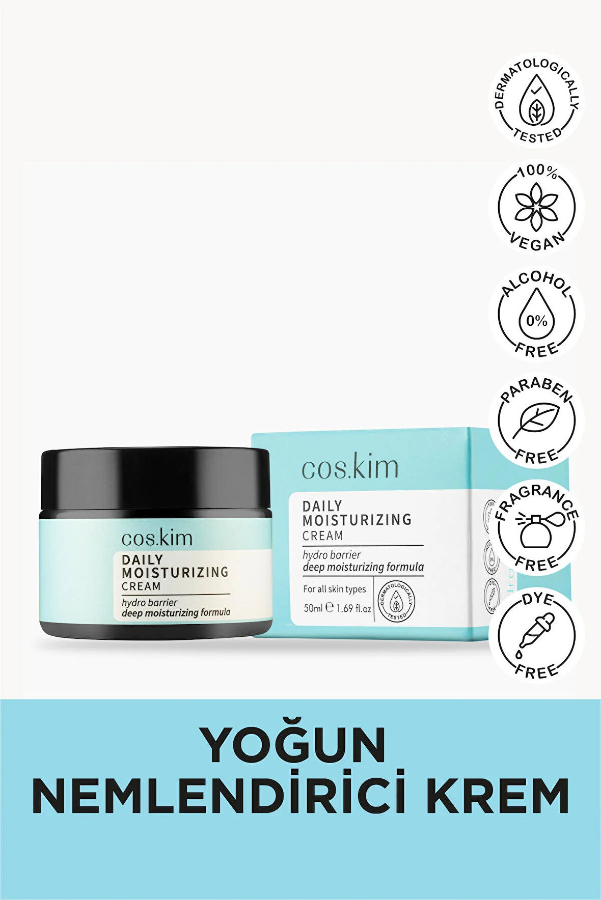 Yoğun Nemlendirici ve Bariyer Güçlendirici Günlük Bakım Kremi | Daily Moisturising Cream 50ml