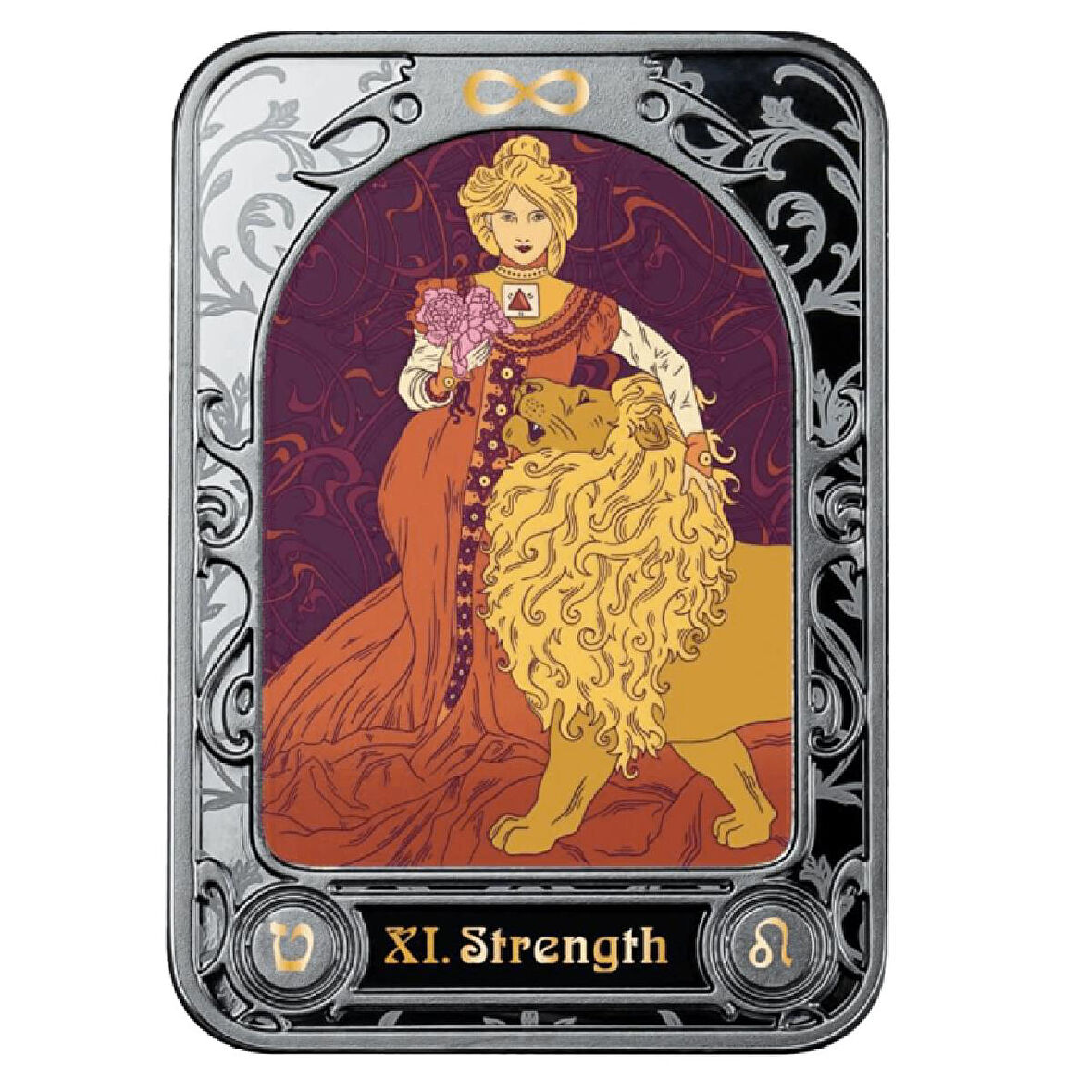 AgaKulche Güç Tarotu Gümüş Sikke Coin